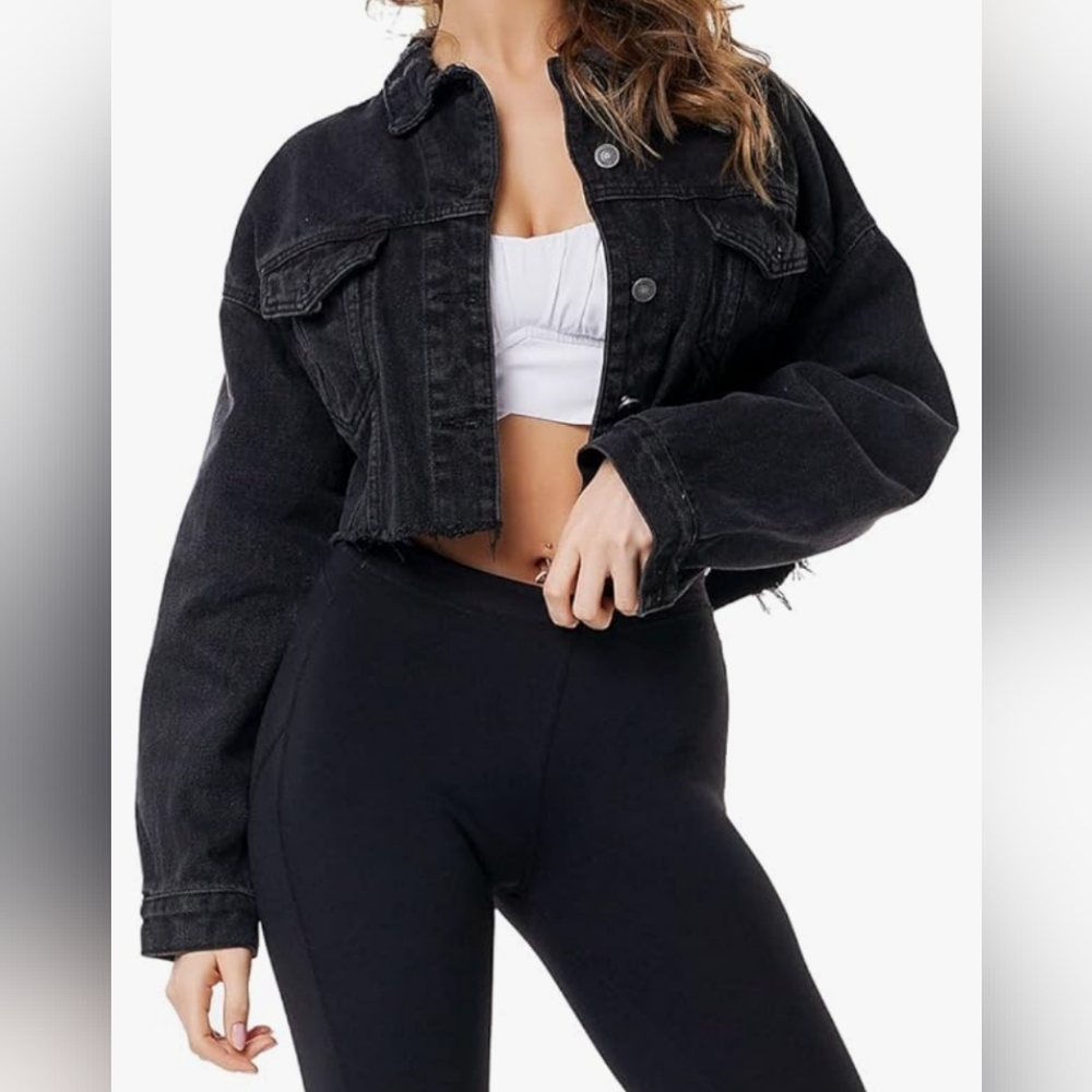 S-Cropped Denim Jacket